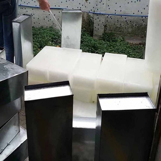 Directa de la fábrica de acero inoxidable de pequeña bloque de hielo que hace la máquina 
