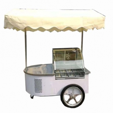 Móvil de la exhibición de helados carro