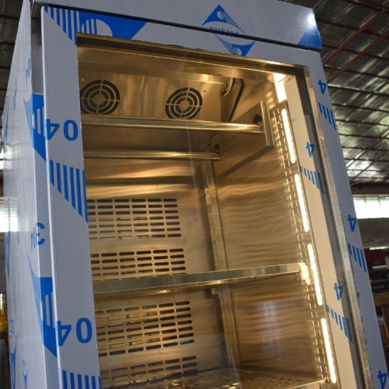 Directo de fábrica de una de las puertas de acero inoxidable 304, seco de carne de res de edad gabinete de la pantalla 