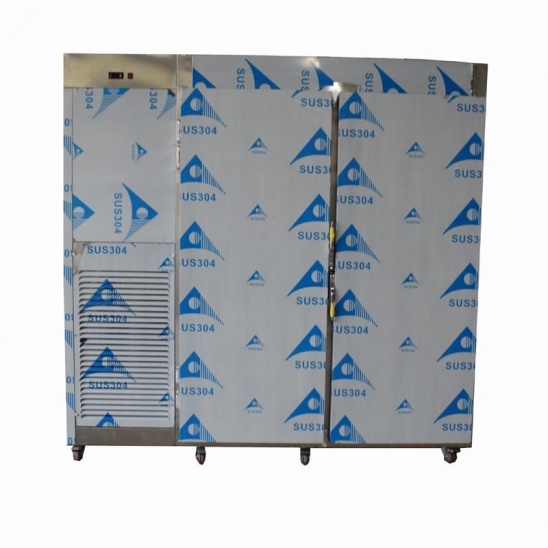 Personalizado vertical doble grande, puerta de cocina de acero inoxidable congelador 