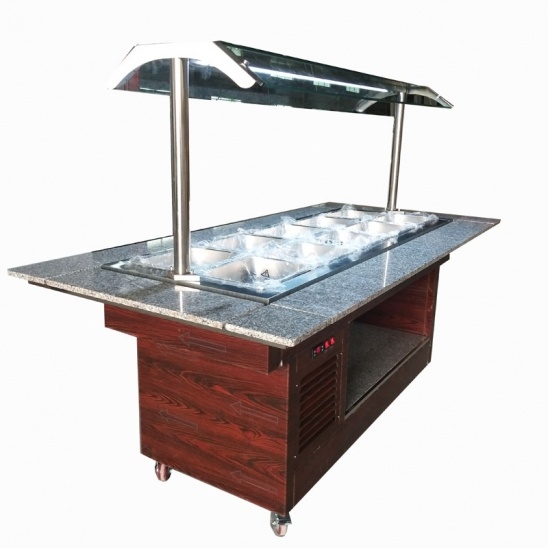 Directo de fábrica Simple de acero inoxidable buffet frío de la tabla 