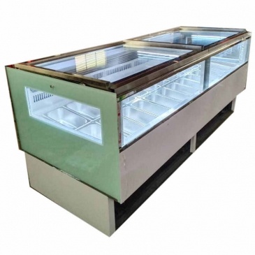  helado de gabinete de la pantalla