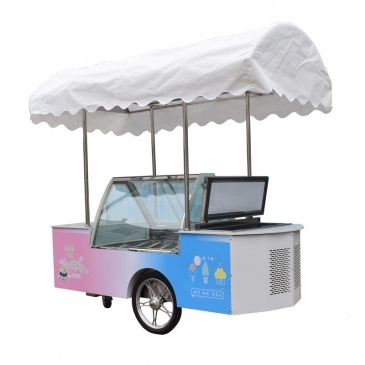 Móvil de la exhibición de helados carro