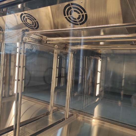 Gabinete de maduración de carne seca de acero inoxidable negro de escritorio personalizado 