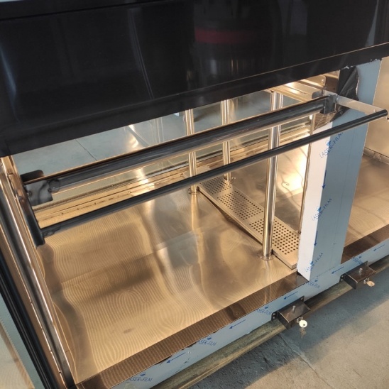 Gabinete de maduración de carne seca de acero inoxidable negro de escritorio personalizado 