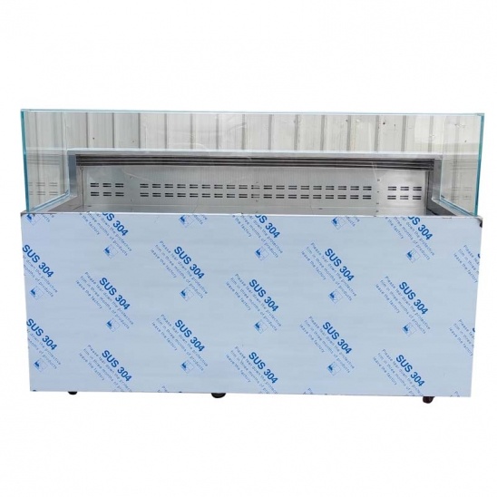 Refrigerador de alimentos de refrigeración por aire de acero inoxidable personalizado 