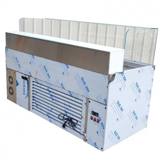 Refrigerador de alimentos de refrigeración por aire de acero inoxidable personalizado 