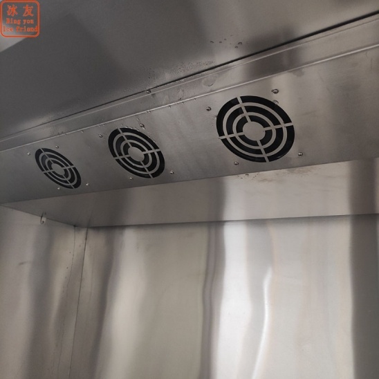 menos 30 grados centígrados comercial enfriador de aire máquina de congelación de acero inoxidable 